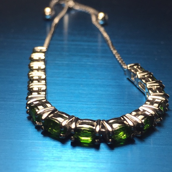 Rare Russian Chrome Jewelry - Host Pick Lovely Russian Chrome Diopside Bracelet.
